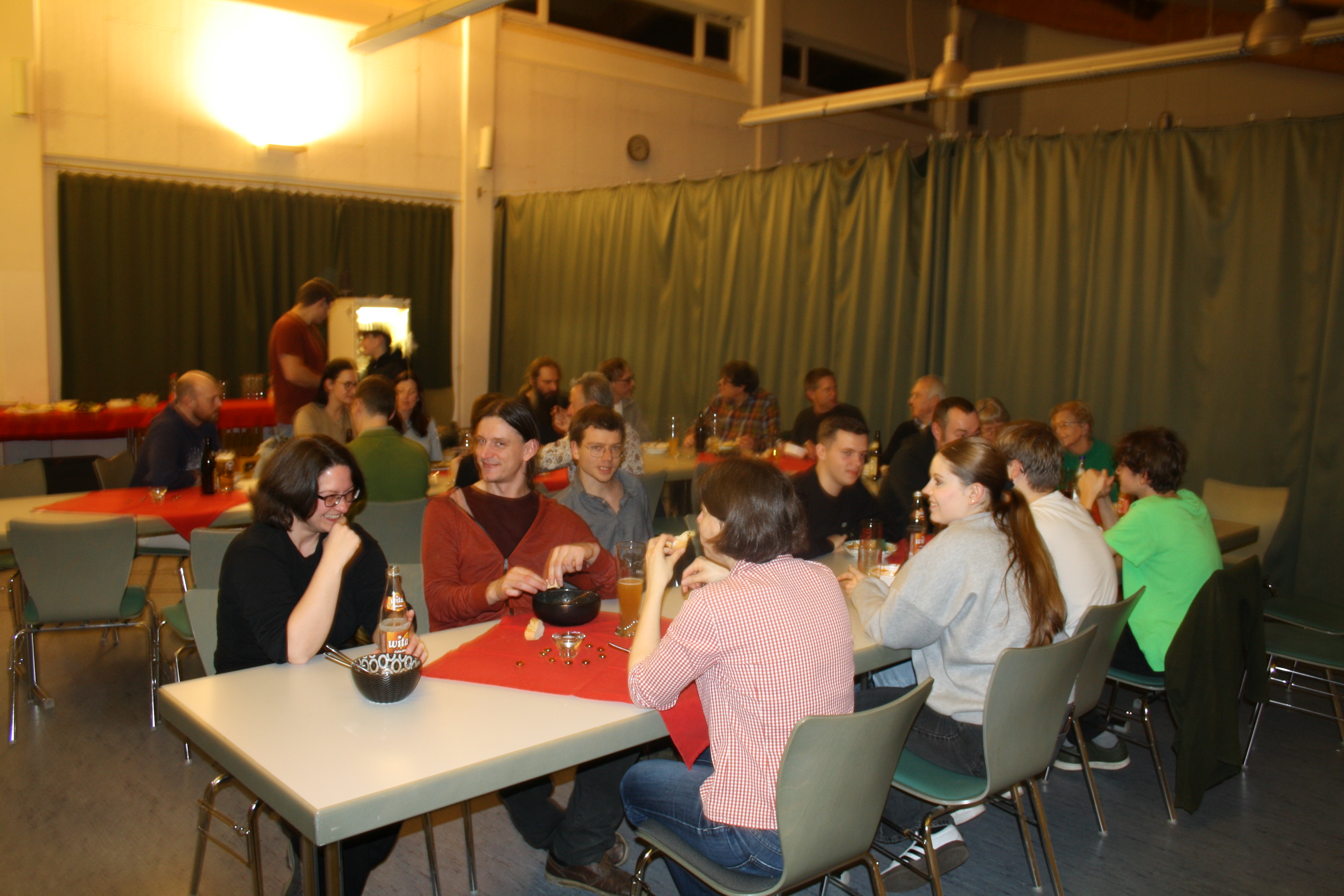 Gemütliches Beisammensein bis in die frühen Morgenstunden