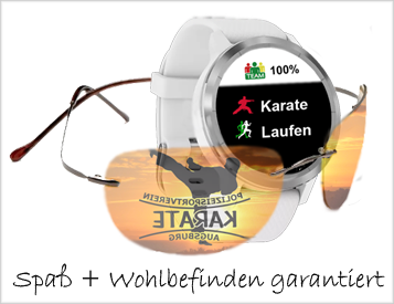 Spaß und Wohlbefinden durch Karate & Fitness & Laufen