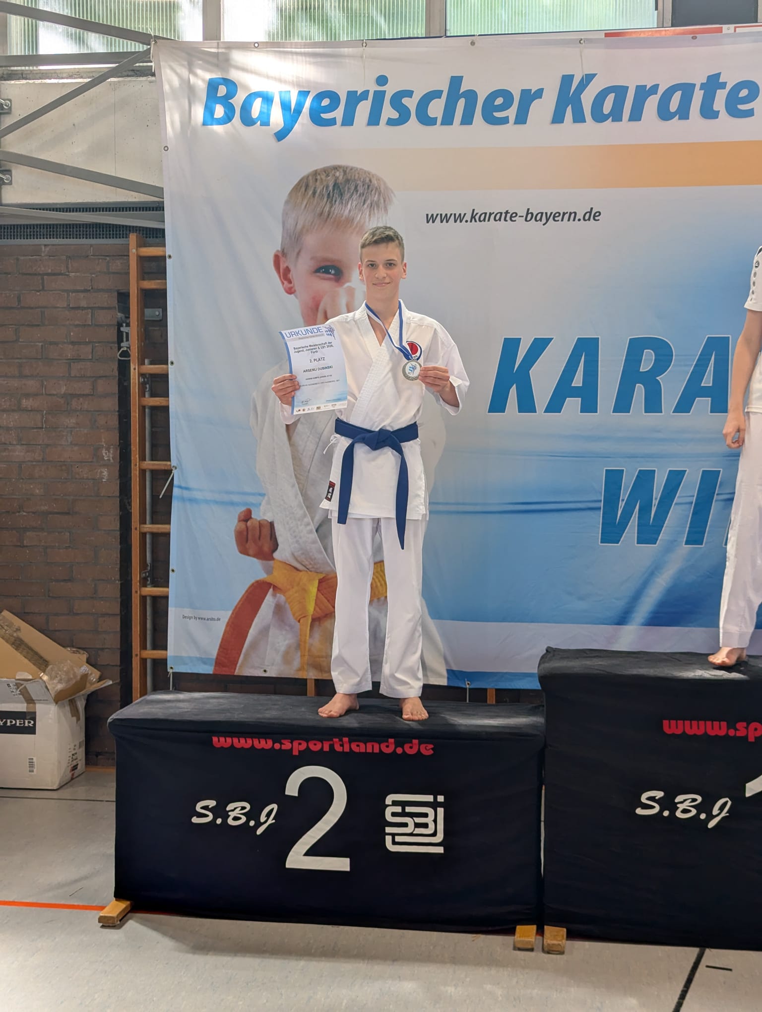 2. Platz für Arsenij D vom Polizei Sport Verein Augsburg e.V. 2. Platz für Arsenij D vom Polizei Sport Verein Augsburg e.V.